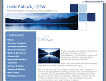 Tablet Screenshot of lesliebullocklcsw.com